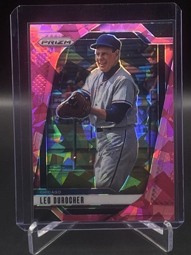 Prizm Baseball Leo Durocher #201 Pink Ice Prizm Chicago Cubs 2025 Salón de la fama - Imagen 1 de 2