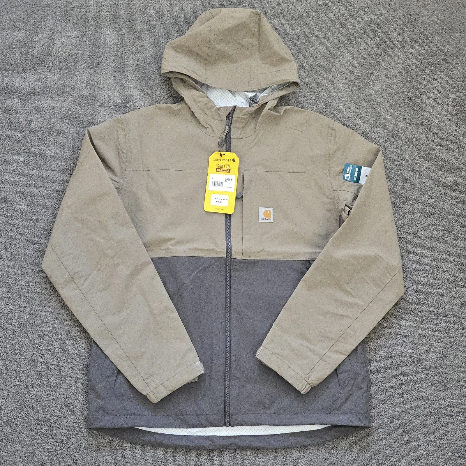 Carhartt Men's MEDIUM Storm Defender Relaxed Fit Lightweight Rain Jacket
Opens in a new window or ta