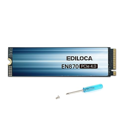 Ediloca EN870 SSD 2TB PCIe 4.0 NVMe M.2 2280 PS5 Betrieb bestätigt Maximal - Bild 1 von 1