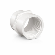 PVC Pipe Fitting Adapter 2 Inch Slip x Female NPT Sch40 5 Pack Boltigen Coupling