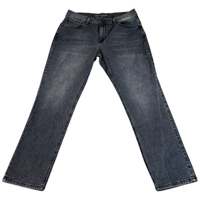 MOTT & BOW Slim Straight Allen Jeans Womens 32x30 (33x29.5) Gray Denim Mid Rise