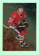 (1) JEFF SHANTZ  1998-99 BAP GOLD # 31 BAP  AUTOGRAPH INSERT (M3834)