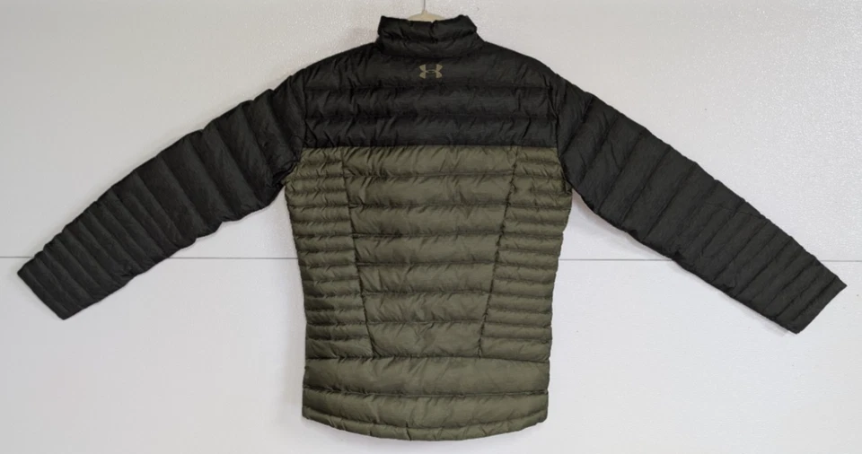 NUEVA Chaqueta de Plumón Under Armour ISO Acero Verde/Carbón Para Hombres S Puffer Foto 2 de 4