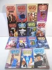 Doctor Who Paperback Book Lot of 15 - Various Era's - Target Books 1980s