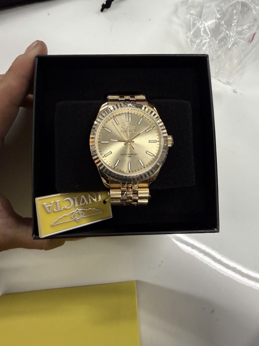 Invicta Specialty Oxford Men's Watch - 43mm, Gold 47491 BRAND NEW