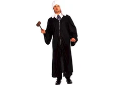 The Judge or Graduation Gown Adult Costume Black Robe