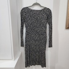 Tory Burch Silk Black/White Polka Dot Dress Sz 0