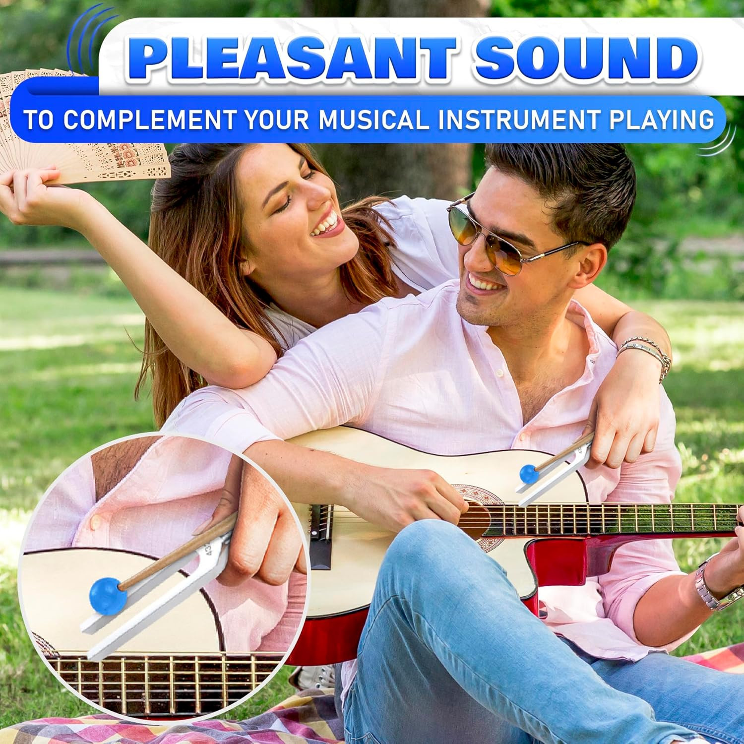 432 Hz Tuning Fork Set – 7.2 inch Stainless Steel Harmony Tuning Fork Set wit...