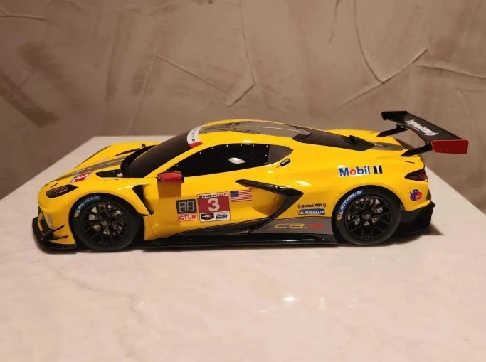 CORVETTE CHEVROLET YELLOW 2020 C8-R #3 GT SPIRIT USA EXCLUSIVE 1/18 #0262 W/BOX - Image 3 of 4
