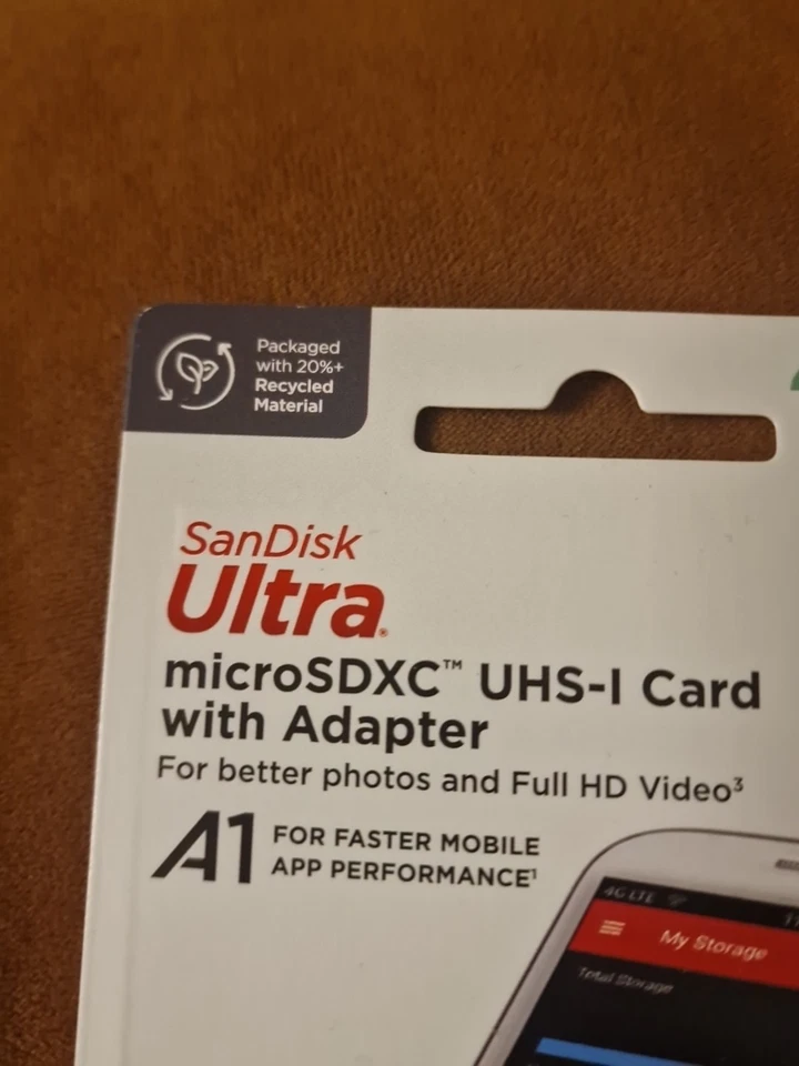 SanDisk Ultra 256GB microSDXC UHS-I Card with an included SD adapter *Brand New - Image 3 of 4