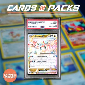 Carte Pokemon Nigirigon ex 142/191 EV8 Etincelles Deferlantes PSA 10