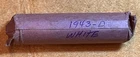 1943-D Roll (50 Coins)  'Steel' Average Circulated Lincoln Wheat Cents