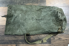 Military Duffel Sea Bag Navy Army Marine OD Green Good Condition