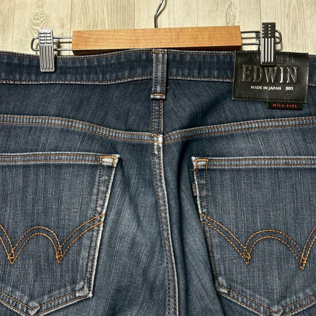 Edwin 503 Wildfire Denim Pants Fleece-Lined Jeans 33 Relaxed
