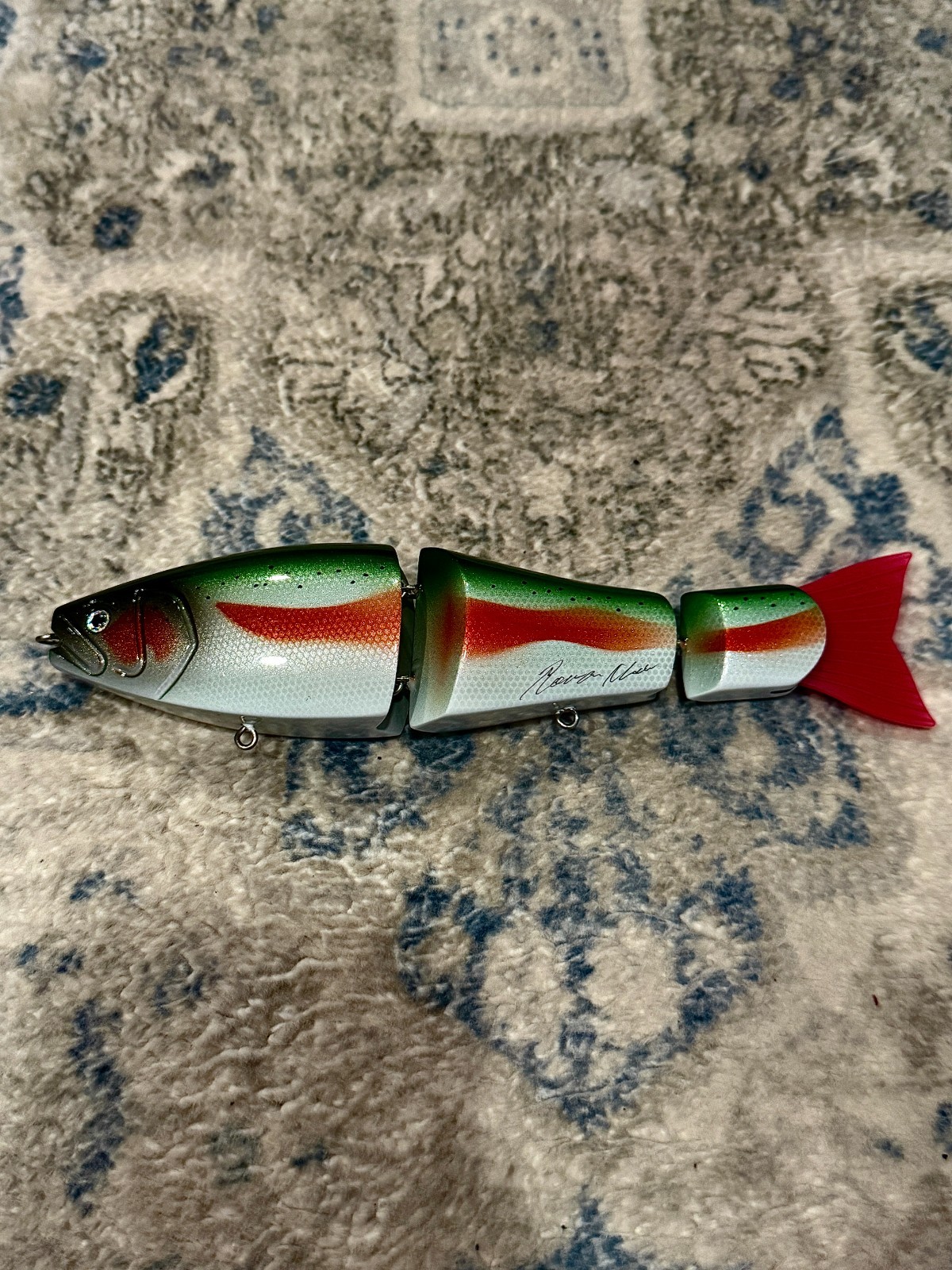 Roman Made Trick Lipless Multi-Joint Swimbait Rainbow Trout Bass Fishing - Image 2