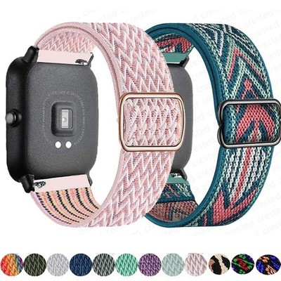 For Amazfit Nylon Watch Strap 20/22mm GTS 4/2 Mini GTR 4/3 Pro Bip 6 5 Active