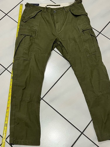 New Polo Ralph Lauren Utility Surplus Cargo Men's Slim fit Pants Green 34X30 - Imagen 6 de 7