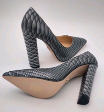 Giaro Alina High Heel Pumps Gr.38 Blockabsatz Damenschuhe Neu Schlangenoptik Top