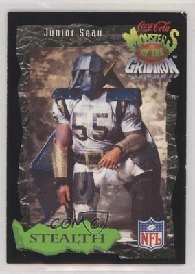 1994 Classic Pro Line Live Coca-Cola Monsters of the Gridiron Junior Seau 00gy