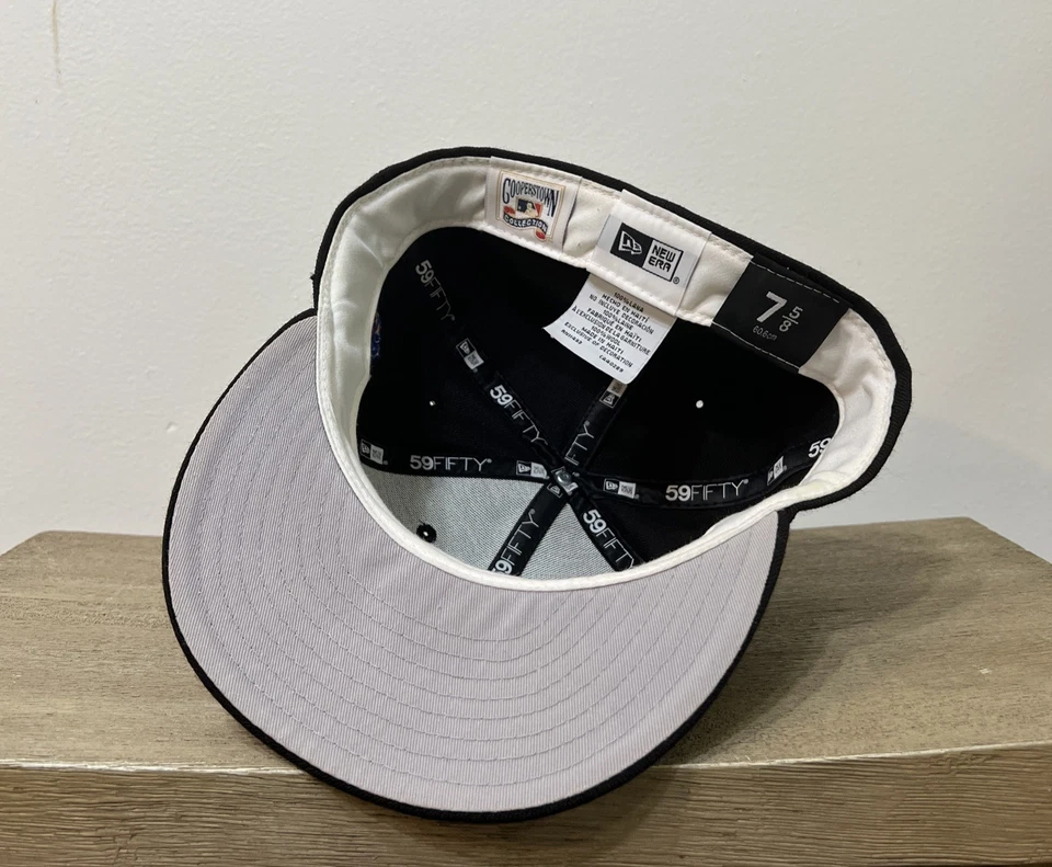 Florida Marlins Hat Fitted Mens 7 5/8 1997 World Series Champions MLB Retro Wool - Image 3 of 4