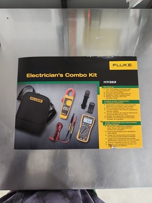 Fluke 117/323 Electricians Combo Kit Digital Multimeter Clamp Meter New