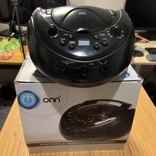 Onn - Portable AM/FM CD Boombox Radio - Open ...
