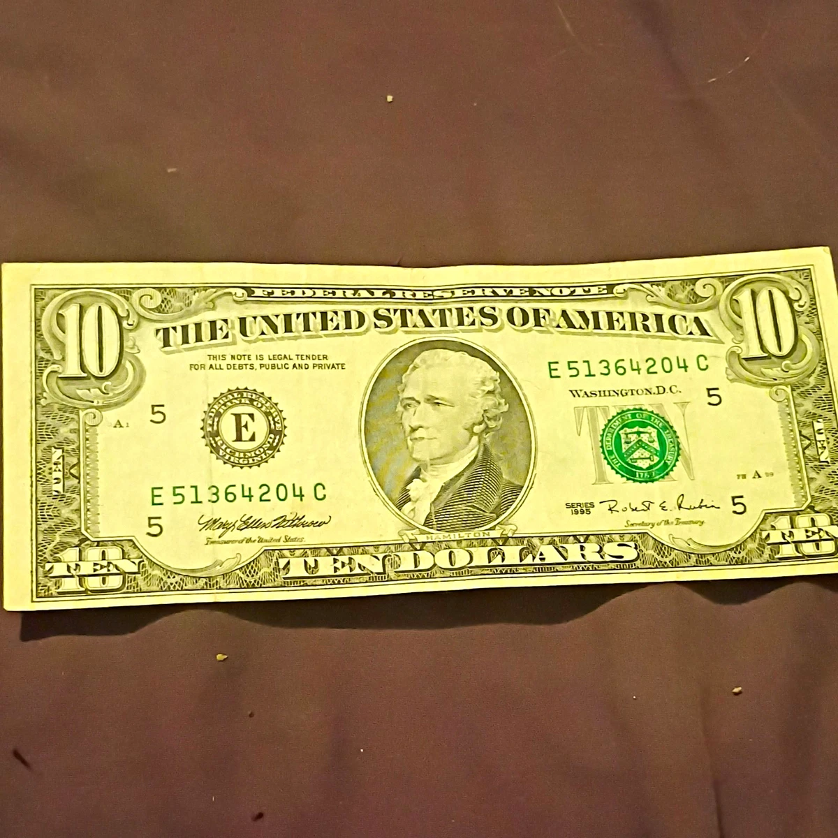 Uncertified $10 1995 US Federal Reserve Small Notes for sale | eBay