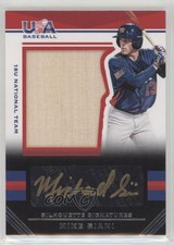 2017 Panini USA Baseball Stars & Stripes Black Gold Bat 8/10 Mike Siani Auto 0g4