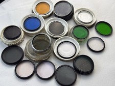 20 Vintage Filters For 35mm Camera Tiffen Hoya Nikkor Vivitar Tamiro Vemar