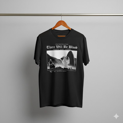 There Will Be Blood Movie Graphic T-Shirt Vintage Unisex Tee S628