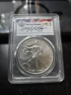 2021- P  Silver Eagle T1 PCGS MS69  FDOI $1 ASE Michael Reagan Legacy - C-96