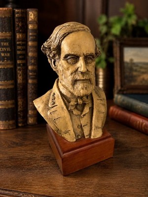 Vintage Historica 1992 Historical Figure Bust Sculpture on Wood Base