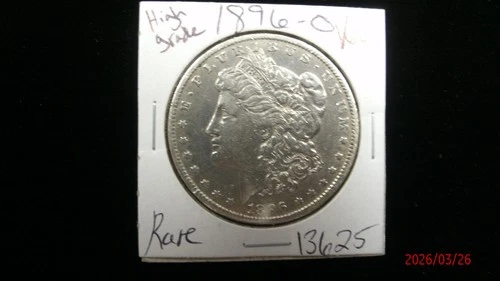 1896-O AU Morgan Silver Dollar #3625