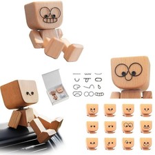 Handgefertigte Holzpuppe mit Schüttelfüßen...
