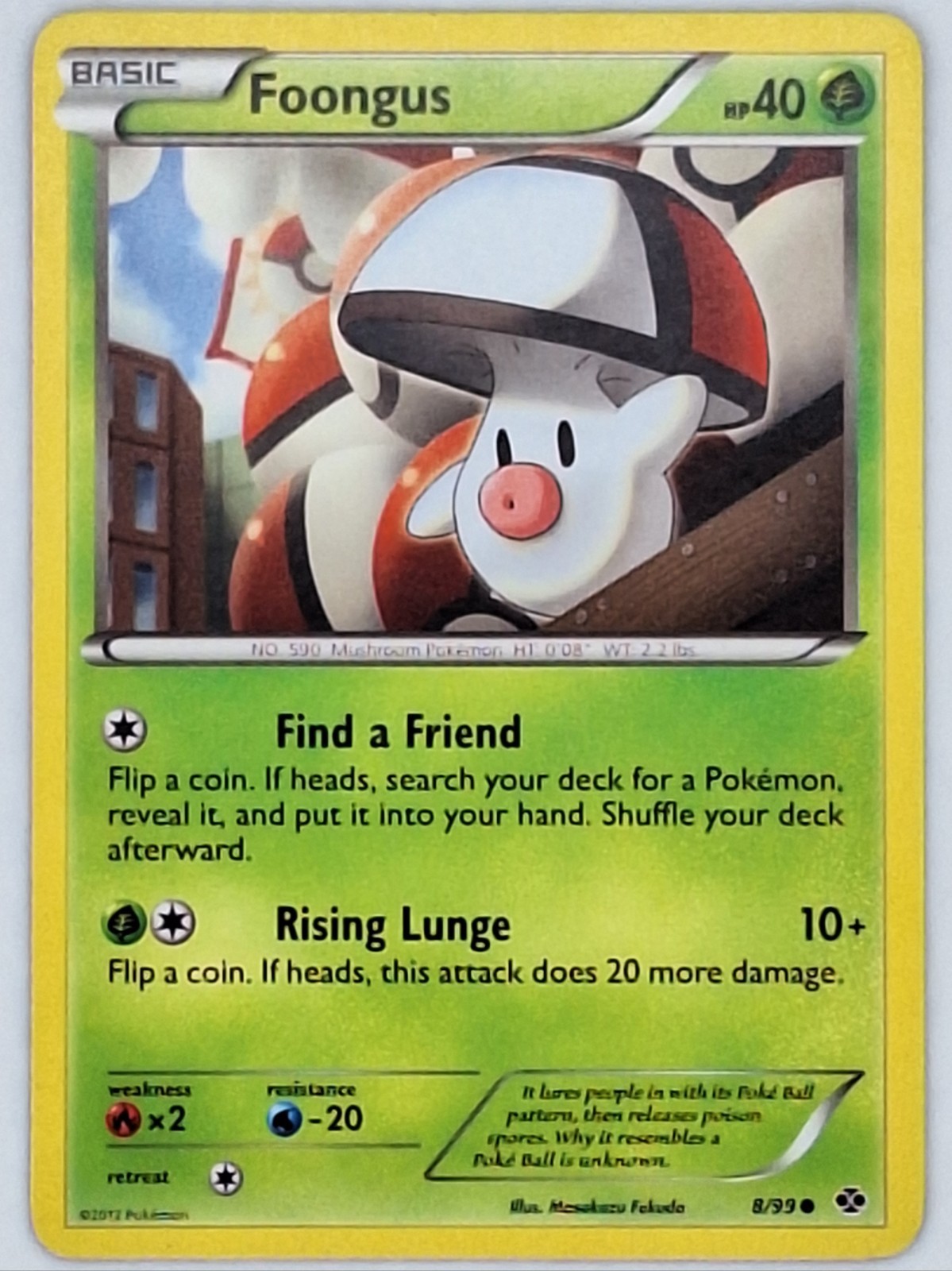 Foongus 8/99 Pokemon - Black and White Next Destinies MP