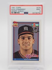 ALEX FERNANDEZ 1991 TOPPS BASEBALL DESERT SHIELD #278 ROOKIE PSA 9 Q7113