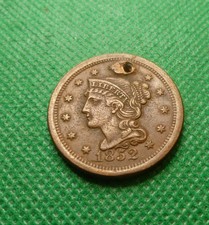 1852 Large Cent Braided Hair Coin Cull Grade (1839-1857 ) #OT21