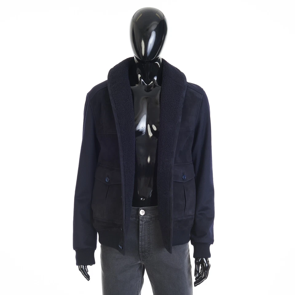 STEFANO RICCI 9600$ Cashmere Blouson Jacket - Lacon Shearling Shawl Collar - Image 3 of 4
