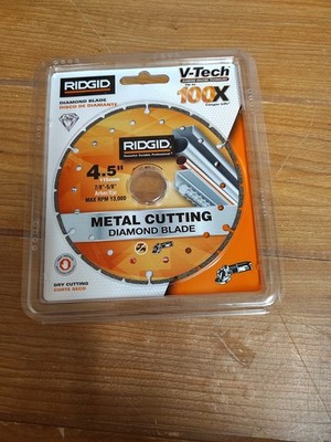 *NEW* RIDGID HD-MTL45 4.5'' Metal Segmented Rim Cutting Diamond Saw Blade *NIB*