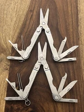 LEATHERMAN Micra Multi-Tool Knife Scissors Works SUPER NICE Set!!!  (Lot Of 2)