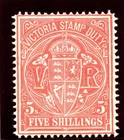 Victoria 1896 QV 5s rosine superb MNH.  SG 270.