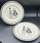 Royal Stafford Set Of 2 Skeleton Couple Dinner Plates — photo 1