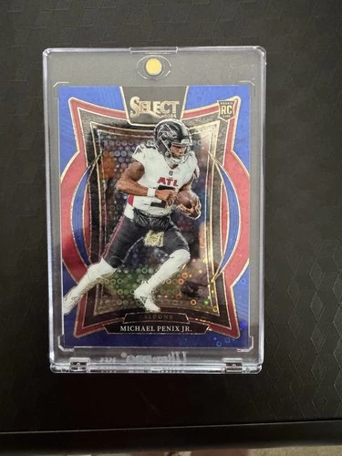 2024 Panini Select - Concourse Michael Penix Jr. #80 Blue Disco Prizm /25 (RC)