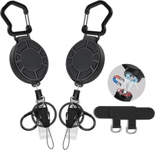 Ausziehbarer Schl&uuml;sselanh&auml;nger 80 cm Heavy Duty mit Magnetverschluss f&uuml;r Schl&uuml;ss