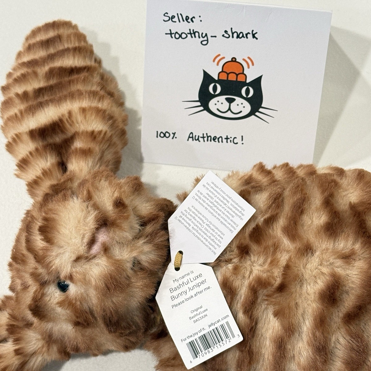 Jellycat Bashful Luxe Bunny Juniper BNWT - 100% Authentic - Fast