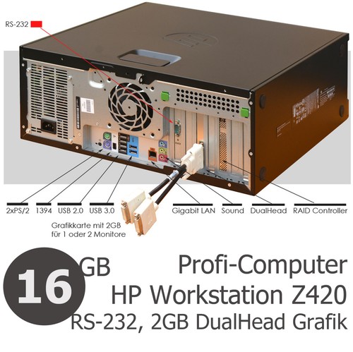 COMPUTER CAD GRAFIK HP Z420 16 GB ECC RAM 3D NVIDIA NVS-315 2GB GRAFIKKARTE NEU - Bild 1 von 7