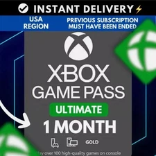 Xbox Game Pass Ultimate 1 Month Membership (USA only) e-delivey