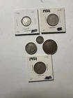 Canada Newfoundland George VI Queen Elizabeth 80% Silver Coin Lot