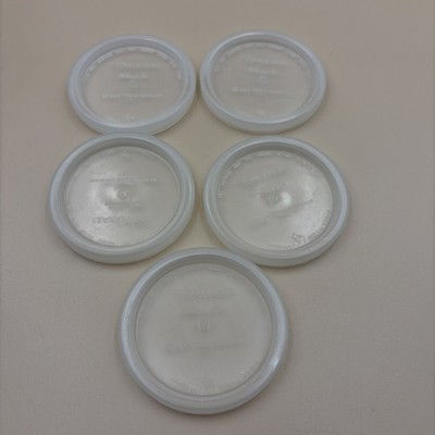 Vintage #295-4 Tupperware  Tupper Seal Lid Lot Of 5 Replacement Lids Millionaire
