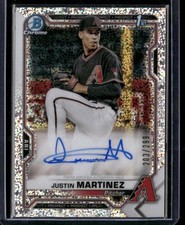 2021 Bowman Chrome Justin Martinez Prospect Autographs Speckle Refractor #/299